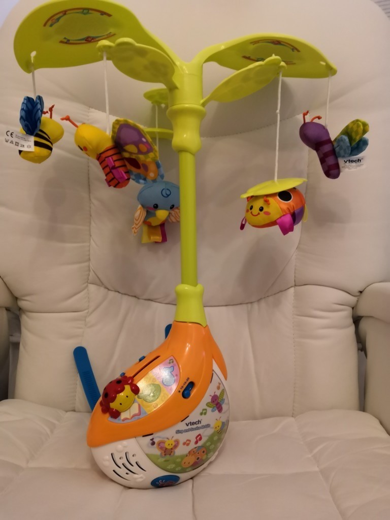 vtech sing and soothe musical baby cot mobile